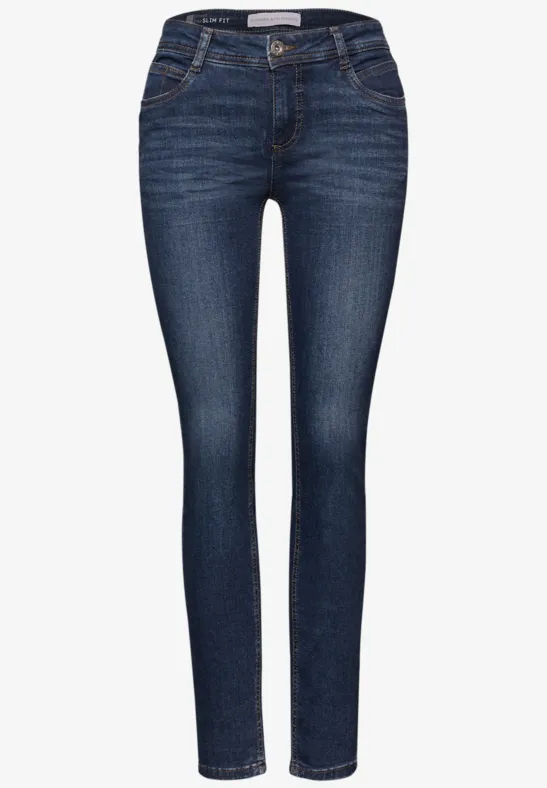 Slim Fit jeans dark blue soft wash