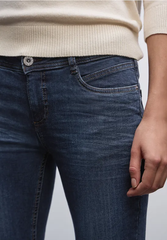 Slim Fit jeans dark blue soft wash