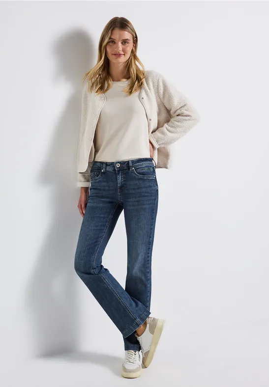 Bootcut Jeans Soft mid blue washed