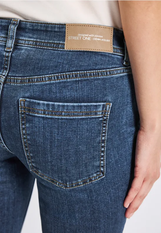 Bootcut Jeans Soft mid blue washed