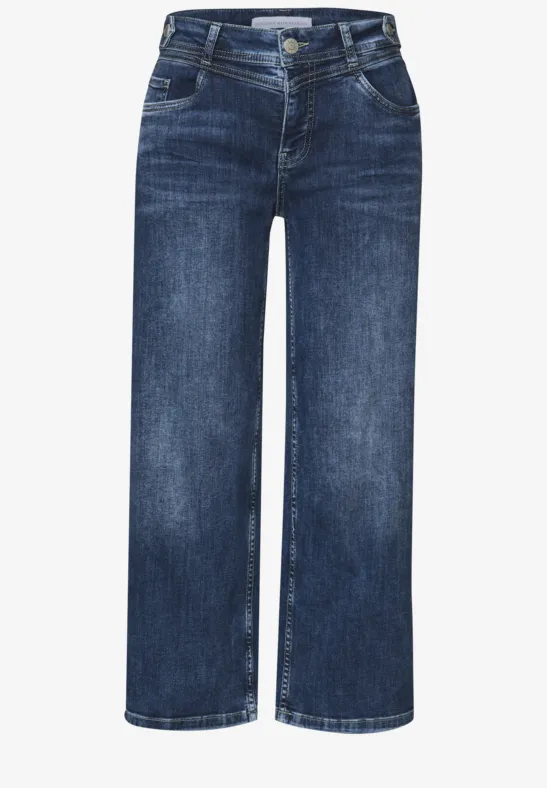 Wide Leg Jeans indigo heavy washed