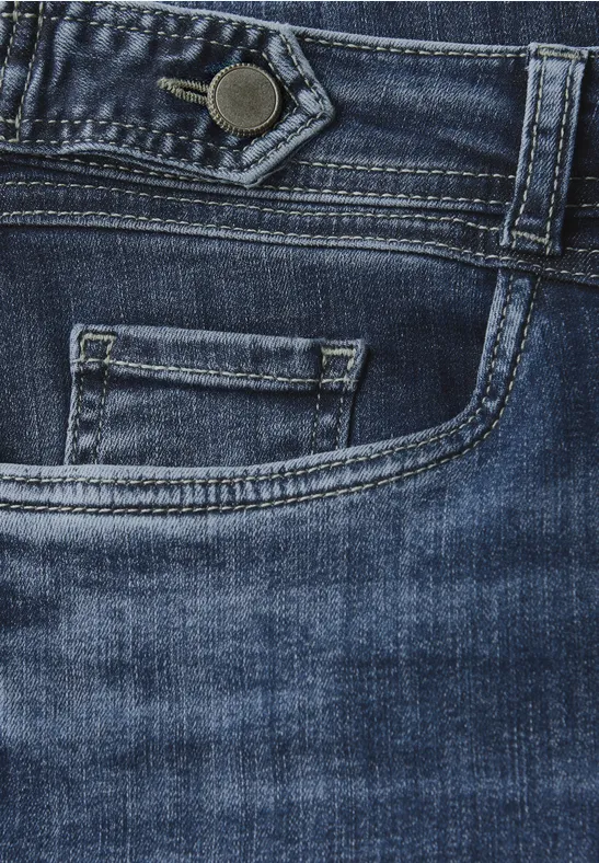Wide Leg Jeans indigo heavy washed