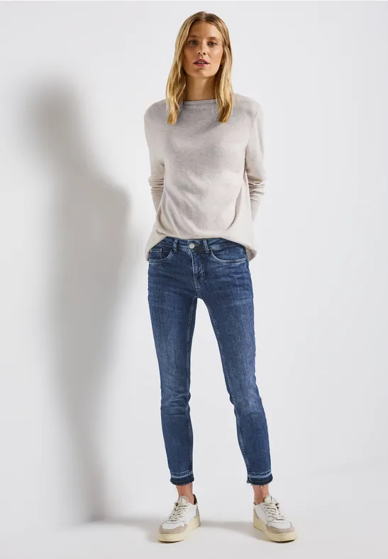 Jeans avec détails scintillants authentic blue washed