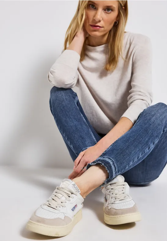 Jeans avec détails scintillants authentic blue washed