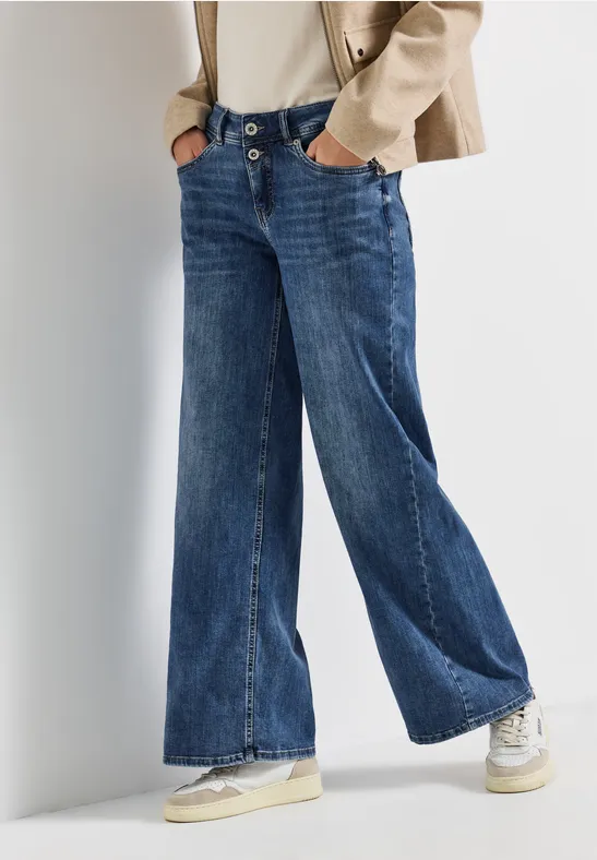 Wide Leg Jeans soft blue