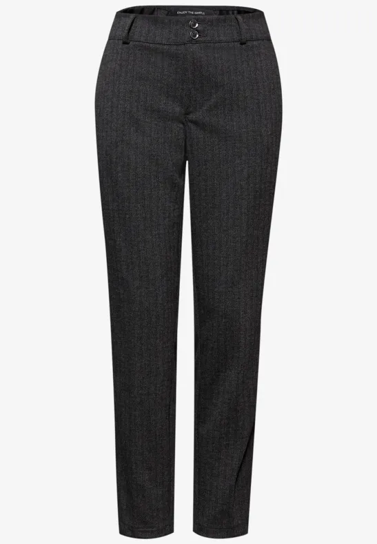 Chino im Casual Fit Black