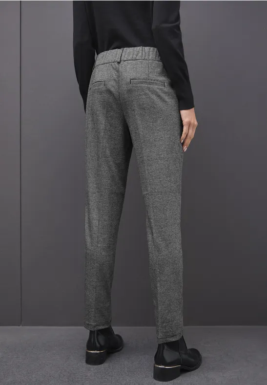 Casual Fit Jacquard Chino Black