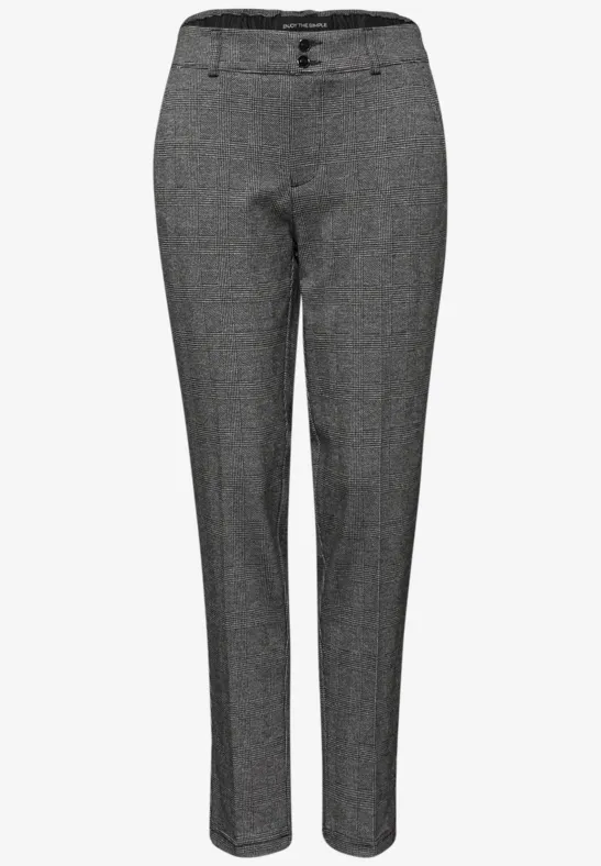 Casual Fit Jacquard Chino Black