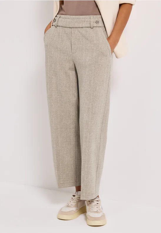 Straight Leg Melange Hose malted beige