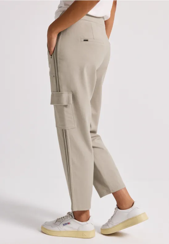 Cargo-Hose mit Gallostreifen morning beige