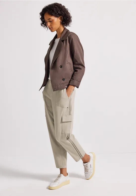 Cargo-Hose mit Gallostreifen morning beige