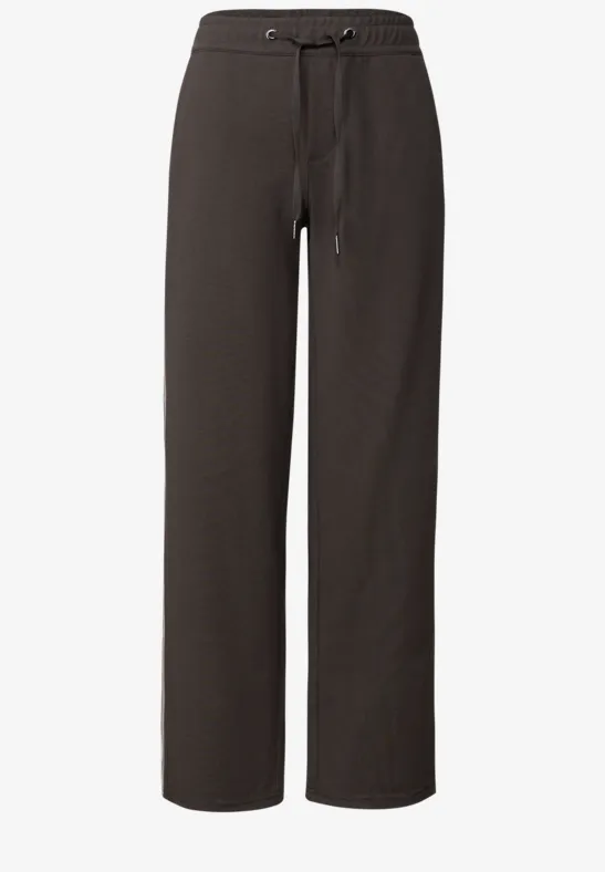 Straight Leg Strukturhose deep roast brown