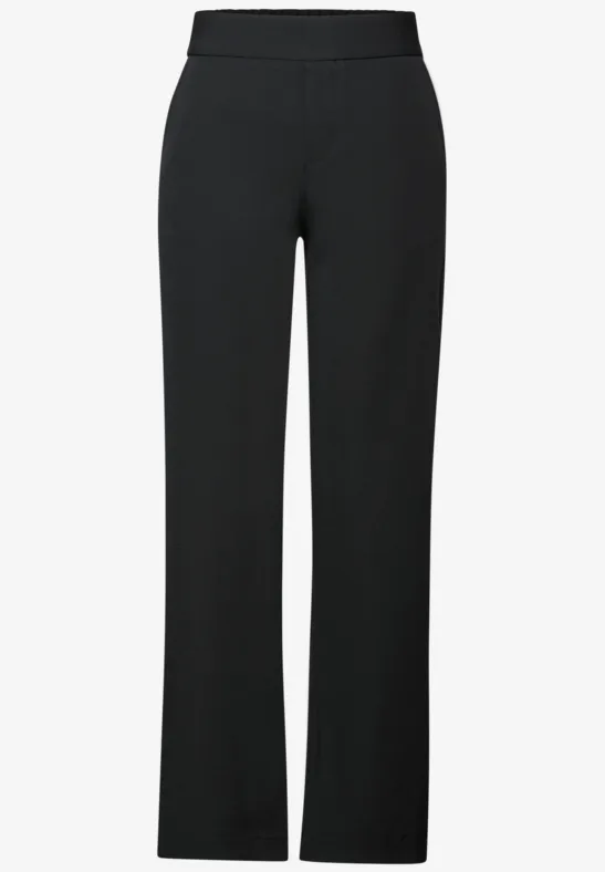 Pantalon en sergé Straight Legs Black