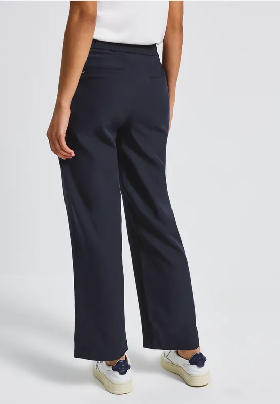 Straight Leg Twill Hose deep blue