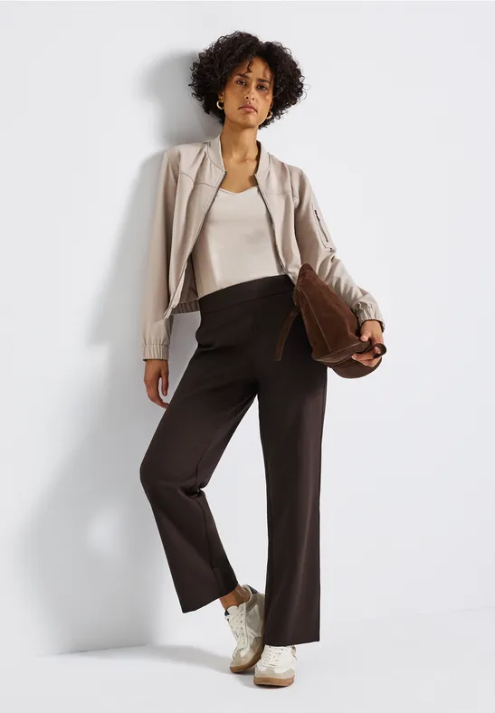 Straight Leg Twill Hose deep roast brown