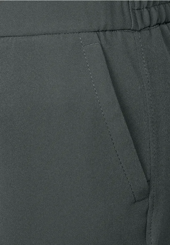 Pantalon en sergé Straight Legs balsam green