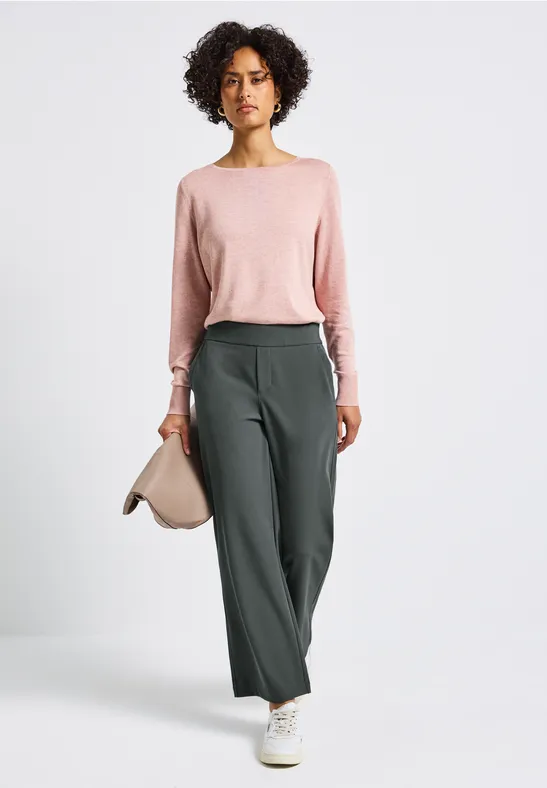 Wide Leg Twill Hose balsam green