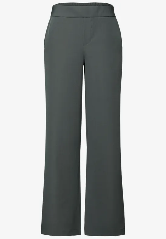 Wide Leg Twill Hose balsam green
