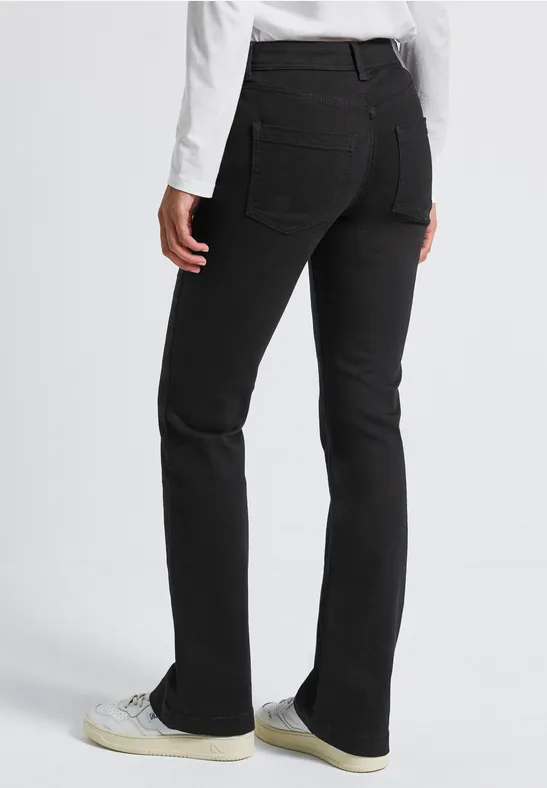 Bootcut Jeans black clean washed