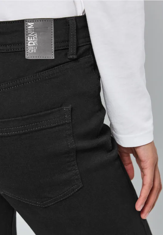Bootcut Jeans black clean washed