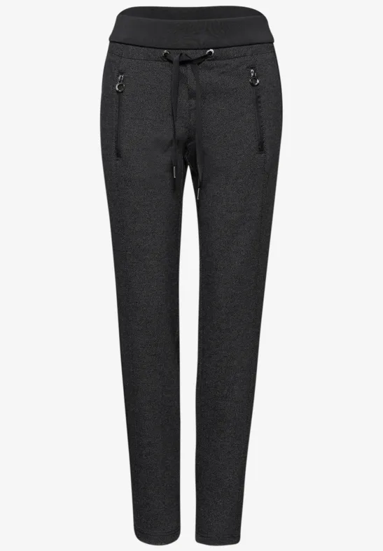 Loose Fit Hose mit Tape Black