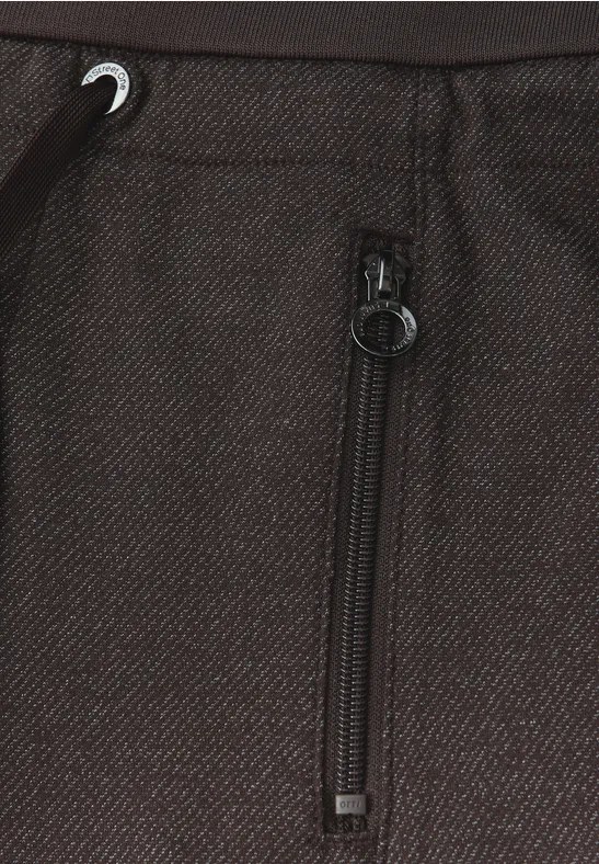 Loose Fit Hose mit Tape deep roast brown
