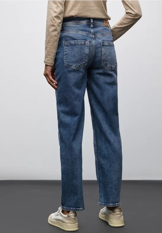 Jeans mit Gallonstreifen Medium Blue Authentic