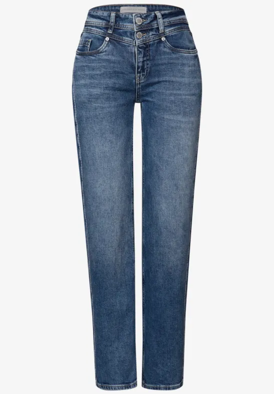 Jeans mit Gallonstreifen Medium Blue Authentic