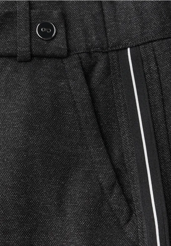 Straight Leg Hose mit Tape Black