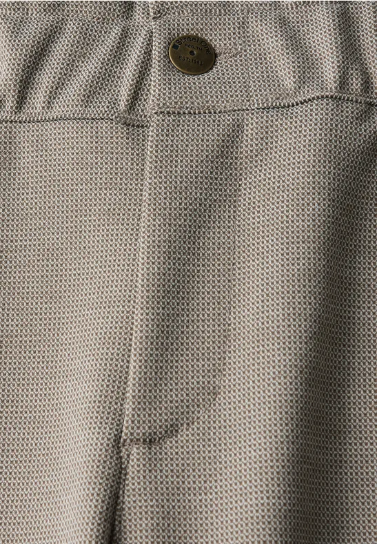 Paperbag Jacquard Hose silk brown