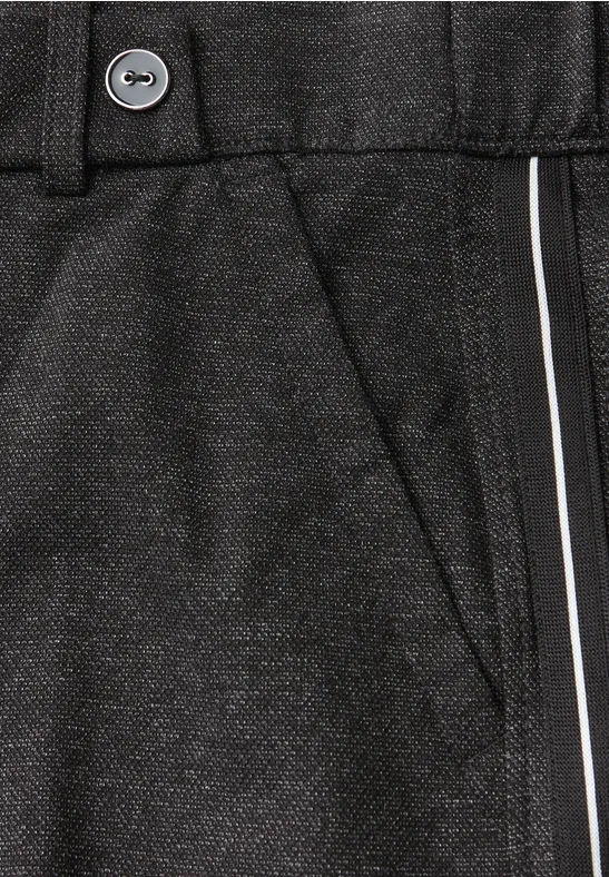Straight Leg Melange Hose Black
