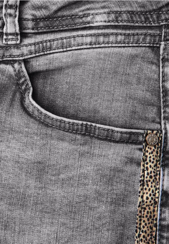 Straight Leg Jeans Ligth Grey washed