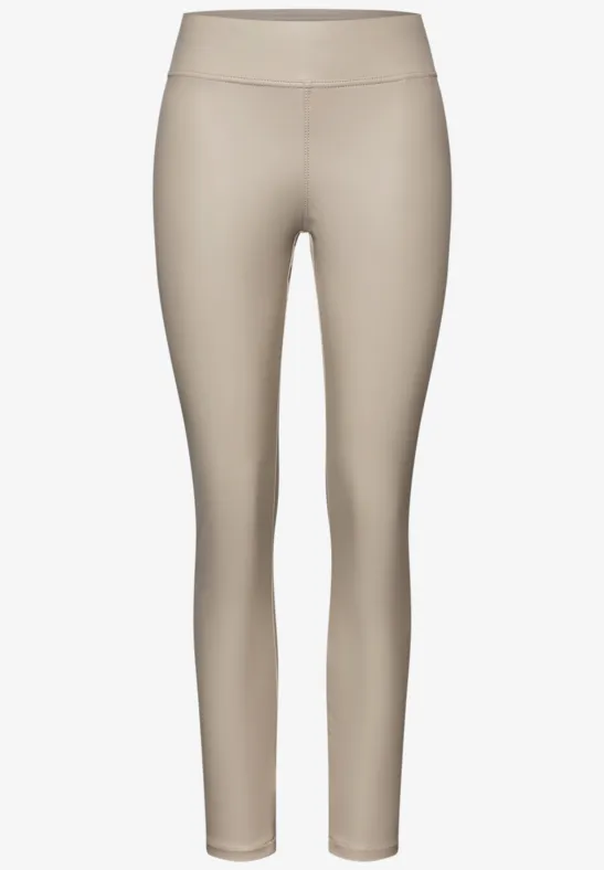 Leren legging dark moonstone sand