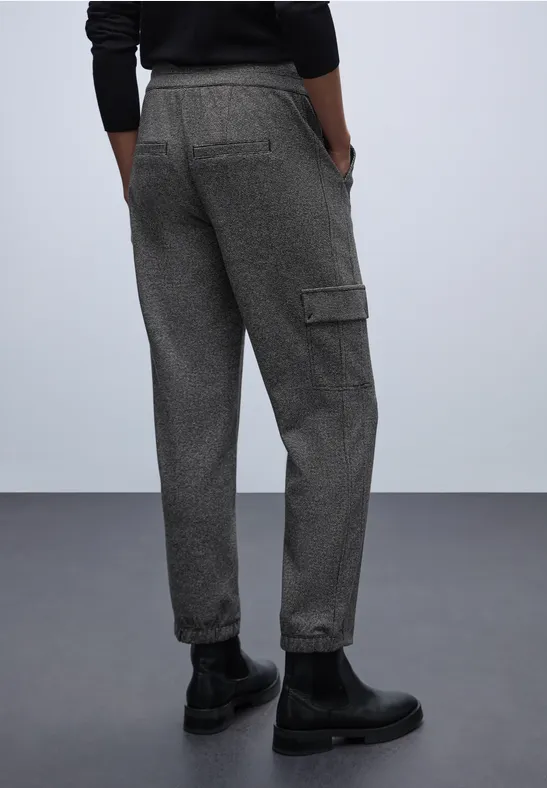 Cargo Melange Hose Black