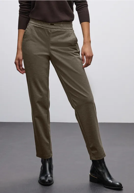 Pantalon chiné avec détail null
