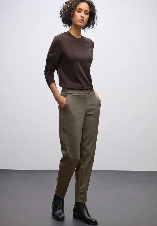 Pantalon chiné avec détail null