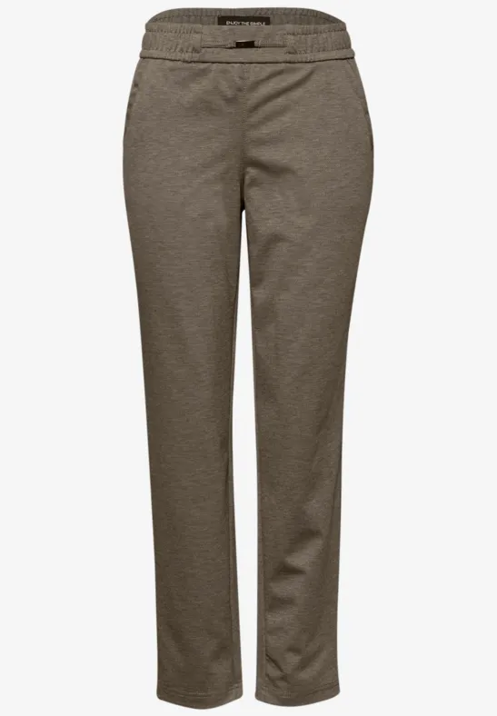Pantalon chiné avec détail null