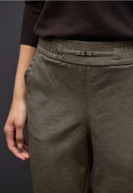 Pantalon chiné avec détail null