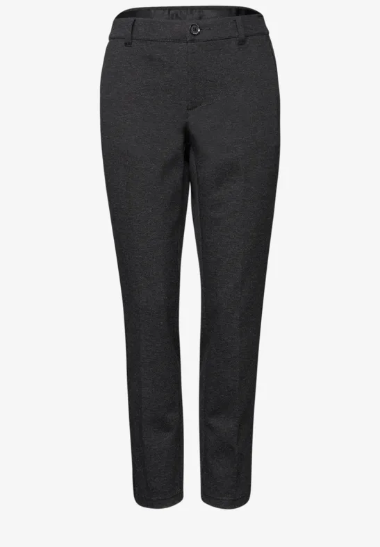 Chino mit Tapedetails Black