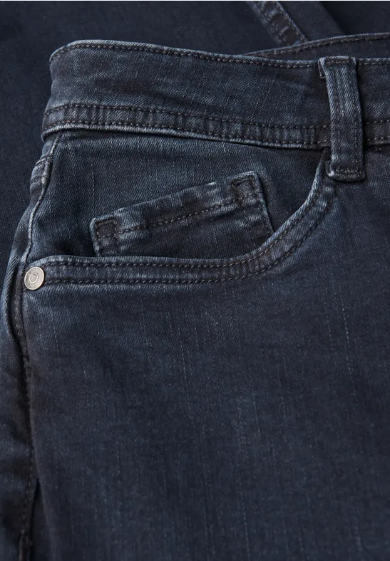 Casual Fit Jeans Blue Black Washed