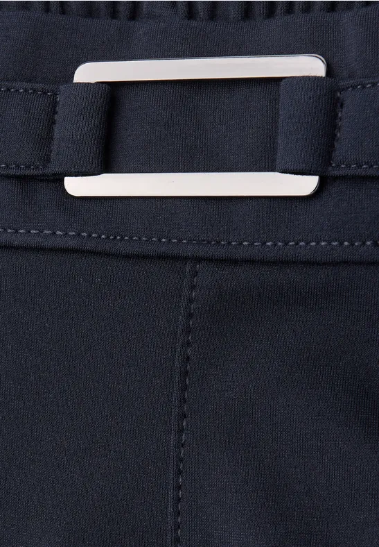 Straight Leg Hose mit Detail deep blue