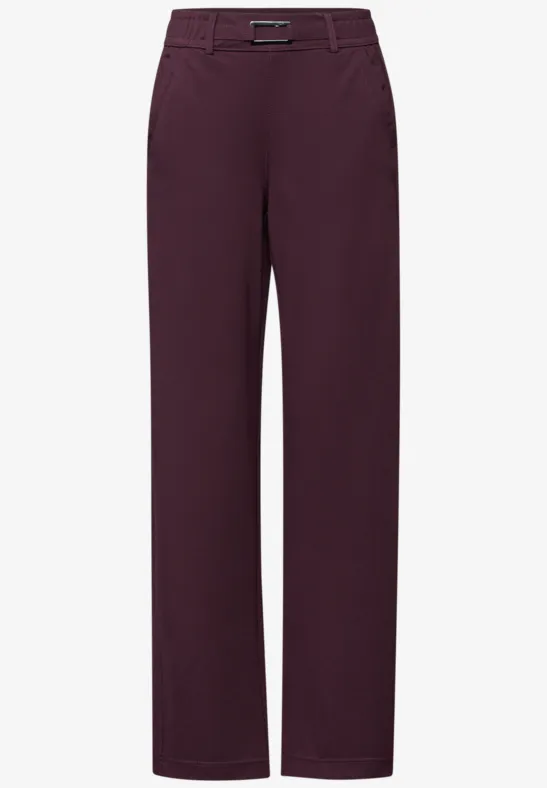 Straight Leg Hose mit Detail Jazz Berry