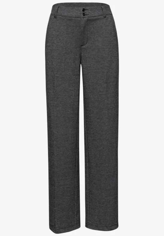 Straight Leg Melange Hose Black