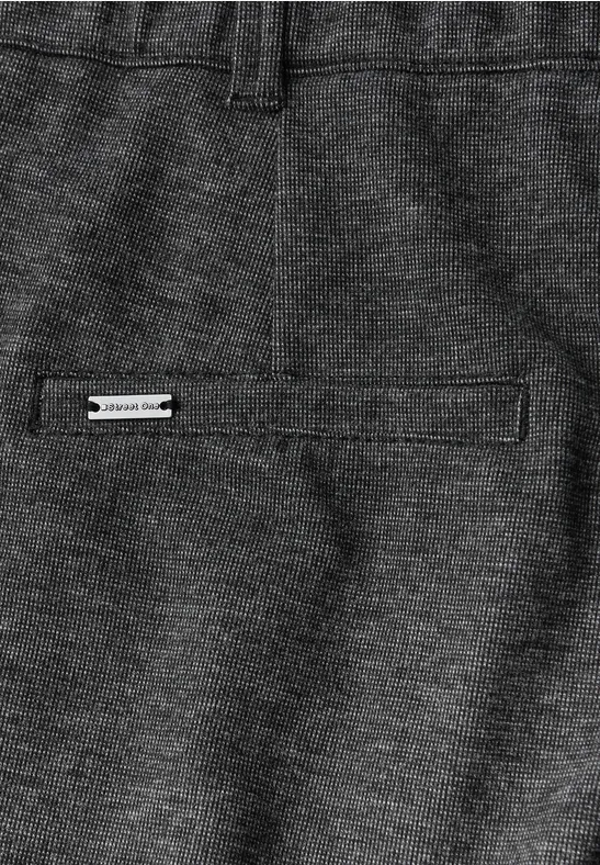 Straight Leg Melange Hose Black