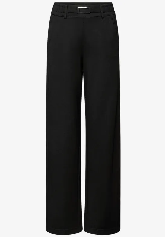 Straight Leg Hose mit Detail Black