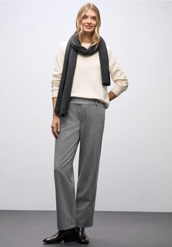Straight Leg Hose dark pelican grey mel.