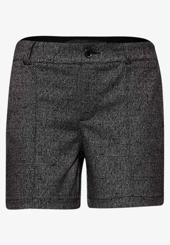 Melange Jacquard Bermuda Black