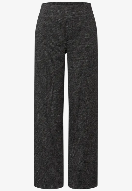 Pantalon Straight Legs Jacquard gravel grey mel.