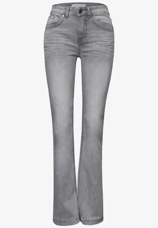 Bootcut Jeans Light Grey Washed