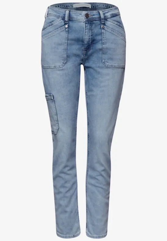 Jeans cargo Bleached Washed